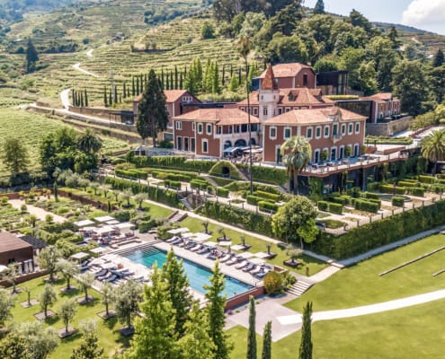 Hotel, Landschaft, Gebäude