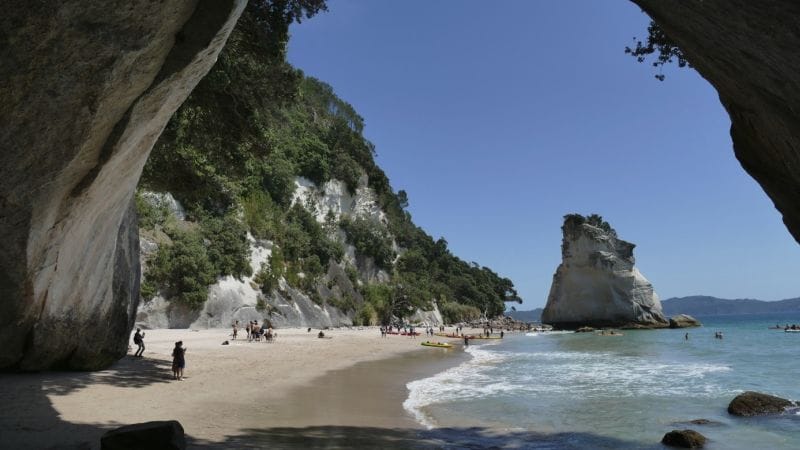 ferntouristik-unterwegs_Neuseeland_Cathedral-Cove_Ausblick